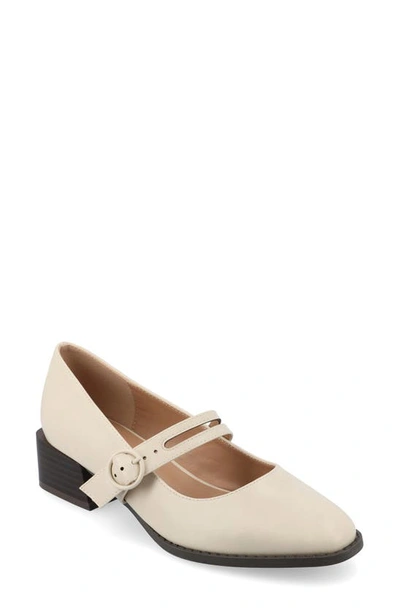 Journee Collection Savvi Mary Jane Pump In Ivory