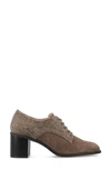Journee Collection Sylvan Block Heel Derby Pump In Brown