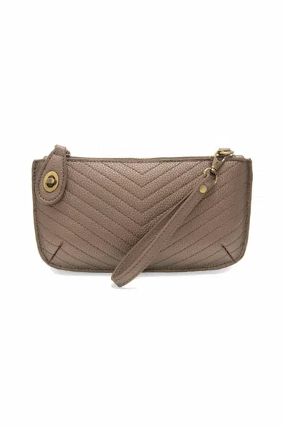 Joy Susan Quilted Mini Wristlet In Metalic Bronze In Multi