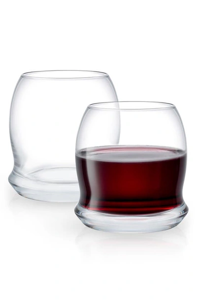 Joyjolt Cosmos Crystal Stemless Wine Glass In Clear