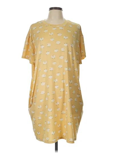 Pre-owned Joyspun Casual Dress In Yellow