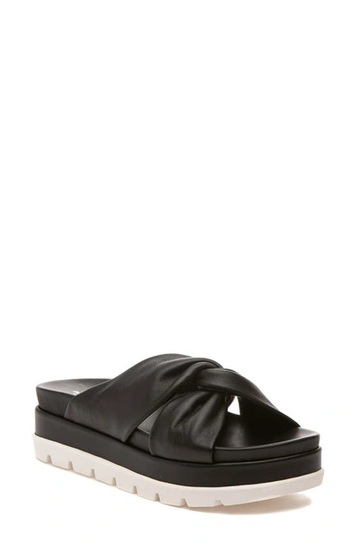 J/slides Nyc Bright Platform Slide Sandal In Black