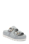 J/slides Nyc Jslides Baha Slide Sandal In Light Grey Leather