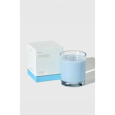 Juana Cassis + Rosemary Coco-apricot Non-toxic Candle In Blue