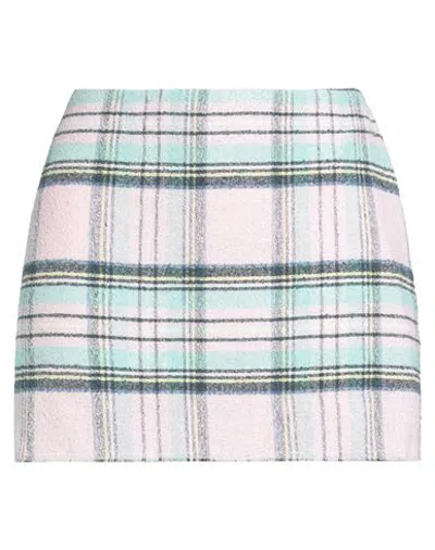 Jucca Woman Mini Skirt Pink Size 8 Cotton, Polyester, Linen
