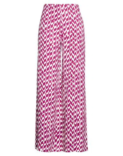 Jucca Woman Pants Fuchsia Size 8 Viscose In Pink