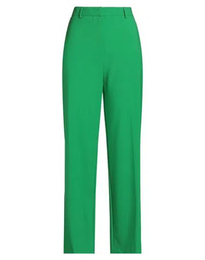 Jucca Woman Pants Green Size 6 Polyester, Virgin Wool, Elastane