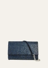 Judith Leiber Fizzoni Full-beaded Clutch Bag In Blue