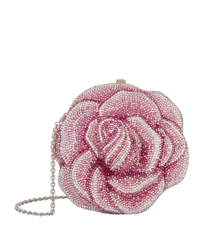 Judith Leiber Rose Romance Clutch Bag In Pink