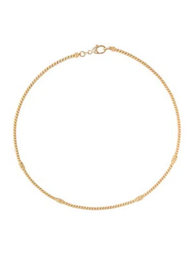 Pre-owned Judith Ripka Cubic Zirconia Southampton Twisted Cable Collar Necklace, 21" In Multicolor