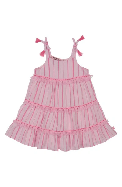 Juicy Couture Kids' Tassel Tiered Dress In Pink Assorted