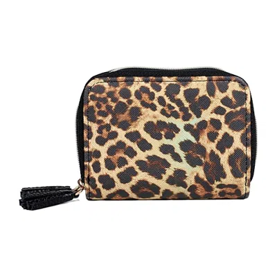 Julia Buxton Wizard Womens Rfid Blocking Accordian Wallet In Black
