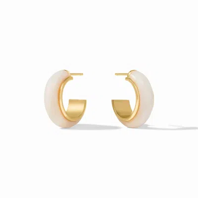 Julie Vos Women's Carnaby Hoop In Alabaster In Multi