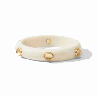 Julie Vos Women's Carnaby Stone Bangle In Iridescent Champagne In Multi