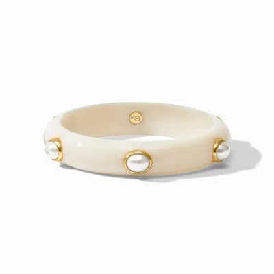 Julie Vos Women's Carnaby Stone Bangle In Pearl In Multi