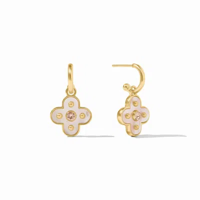 Julie Vos Women's Colette Hoop & Charm Earring In Champagne In Gold