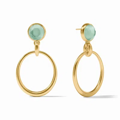 Julie Vos Women's Laguna Statement Earring In Iridescent Aquamarine Blue In Multi