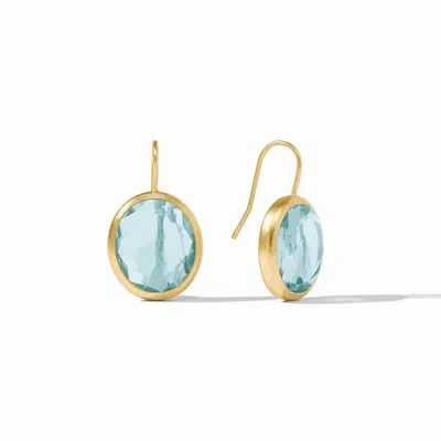 Julie Vos Women's Laguna Stone Earring In Aquamarine In Blue