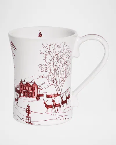 Juliska Country Estate Winter Frolic Mug, 11 Oz. In Red