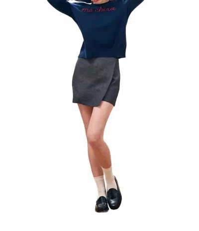 Jumper1234 Ma Cherie Crewneck Sweater In Navy In Blue