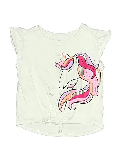 Pre-owned Jumping Beans Kids' Sleeveless T-shirt In Ivory