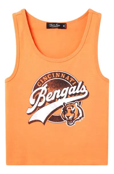 Junk Food Cincinnati Bengals Cropped Tank In Orange