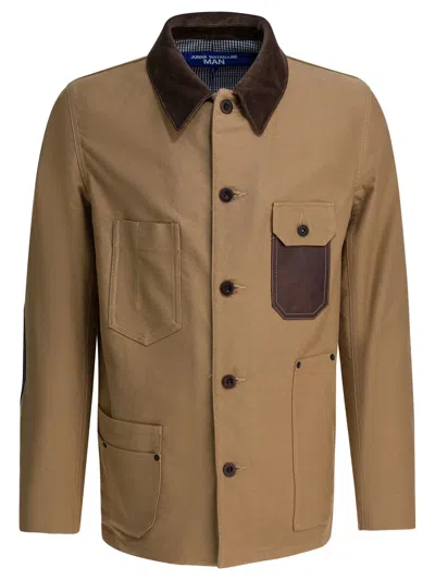 Junya Watanabe Man Beige Cotton Work Jacket