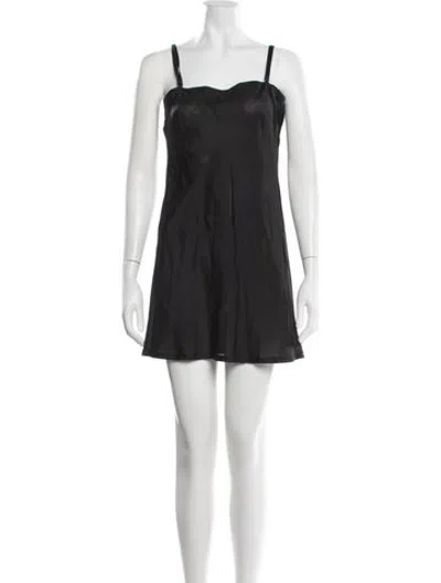 Pre-owned Junya Watanabe Vintage Mini Dress In Black