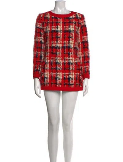 Pre-owned Junya Watanabe Vintage Mini Dress In Red