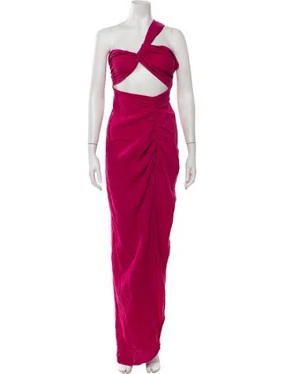 Pre-owned Just Bee Queen One-shoulder Long Dress W/ Tags In Pink