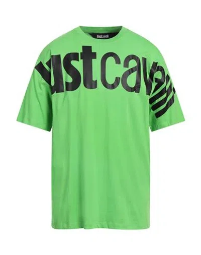Just Cavalli Man T-shirt Green Size 3xl Cotton