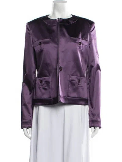 Pre-owned Just Cavalli Vintage 2008 Jacket W/ Tags In Purple