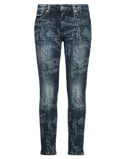 Just Cavalli Woman Jeans Blue Size 26 Cotton, Elastane