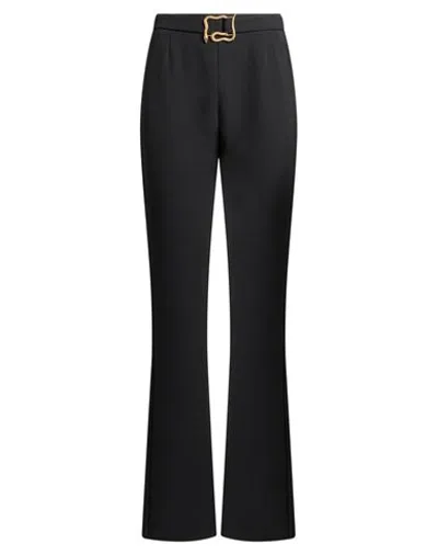 Just Cavalli Woman Pants Black Size 4 Polyester, Elastane