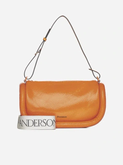 Jw Anderson The Bumper-15 Leather Bag In Neon Orange