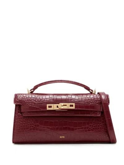 Jw Pei Croc-effect Tote Bag In Burgundy