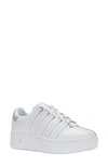 K-swiss Classic Vn Platform Sneaker In White/ Champagnegld