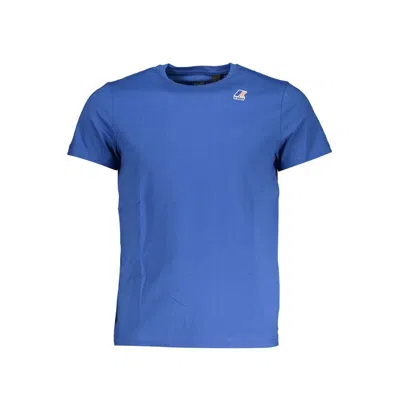 K-way T-shirt Logo In Cotton In Blue
