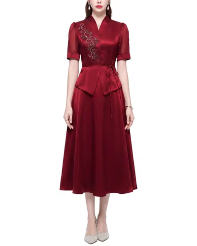 Kaimilan 2pc Top & Skirt Set In Red