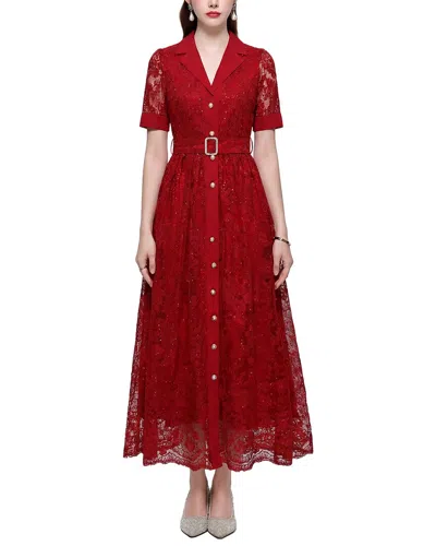 Kaimilan Midi Dress In Red