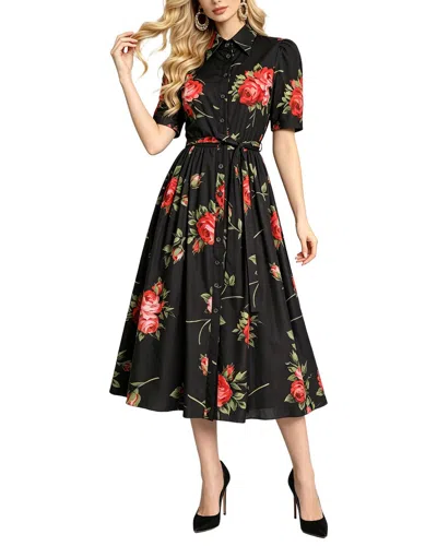 Kaimilan Printed Midi Dress In Multi