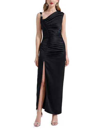 Kaimilan Solid Sleeveless Maxi Dress In Black