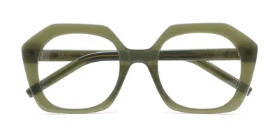 Kaleos Benzakour C4 Men's Glasses Green Size 52 - Free Lenses - Blue Light Block Available In Translucent Green