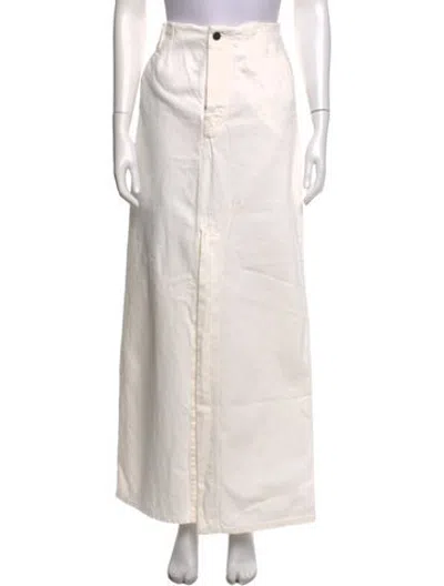 Pre-owned Kallmeyer Long Skirt In White