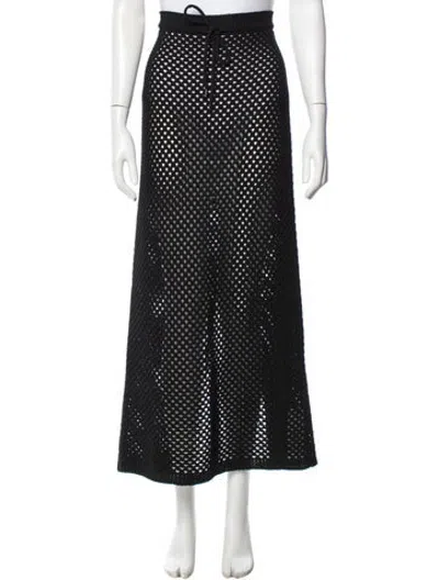 Pre-owned Kallmeyer Patterned Long Skirt W/ Tags In Black