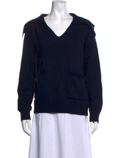 Pre-owned Kallmeyer V-neck Sweater In Black