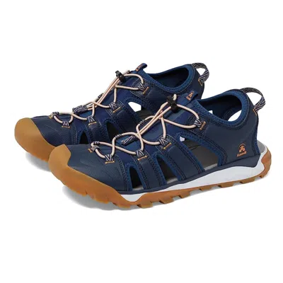 Kamik Women's  Syros Sandals Us Size Navy Blue Closed Toe Bungee Lace Htat162