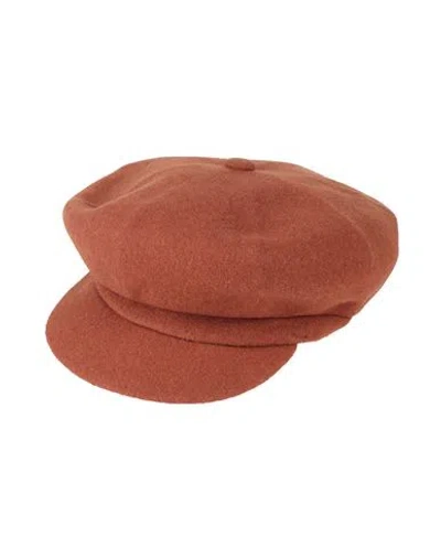 Kangol Woman Hat Brown Size M Wool, Modacrylic