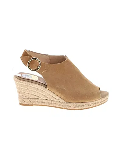 Pre-owned Kanna Wedges In Tan