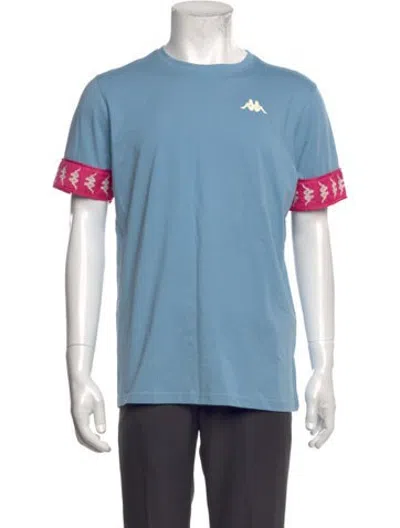 Pre-owned Kappa Graphic Print Crew Neck T-shirt In Blue